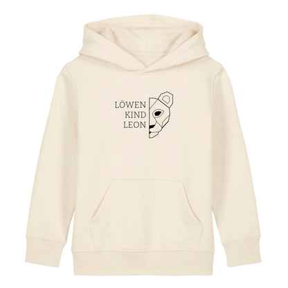 Löwen Kind - Bio Kinder Hoodie *personalisierbar (mit Namen)*