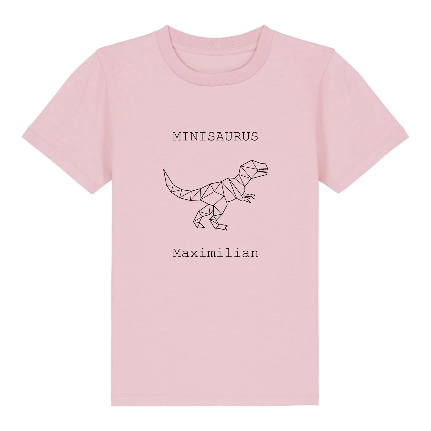 Minisaurus - Bio Kinder Shirt *personalisierbar (mit Namen)* Mini Creator Shirt 2.0 ST ST Cotton-Pink