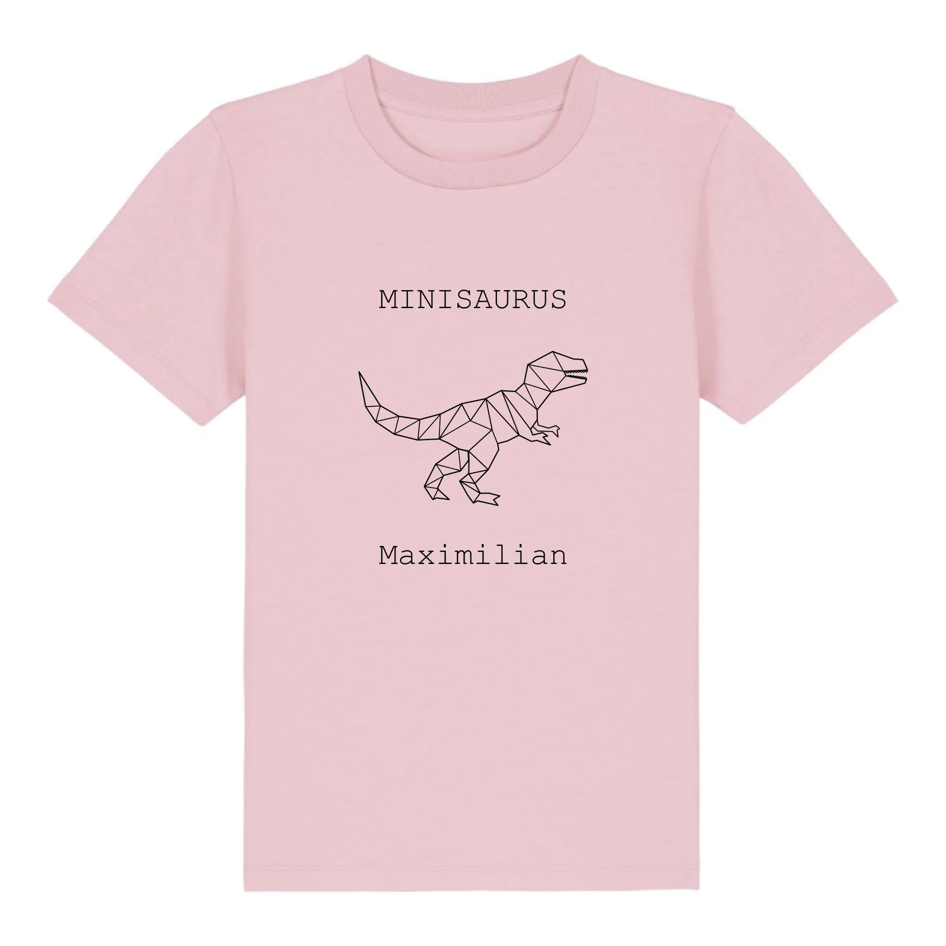 Minisaurus - Bio Kinder Shirt *personalisierbar (mit Namen)* Mini Creator Shirt 2.0 ST ST Cotton-Pink