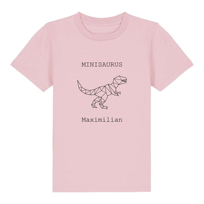 Minisaurus - Bio Kinder Shirt *personalisierbar (mit Namen)* Mini Creator Shirt 2.0 ST ST Cotton-Pink