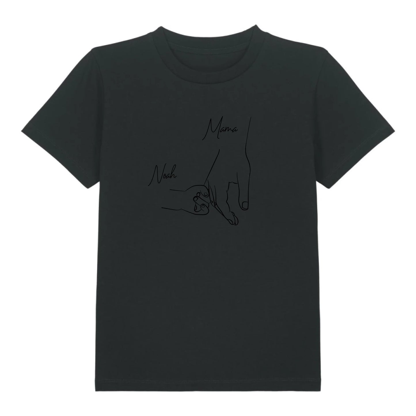 Hold my hand Mom - Bio Kinder Shirt *personalisierbar* Mini Creator Shirt 2.0 ST ST Black