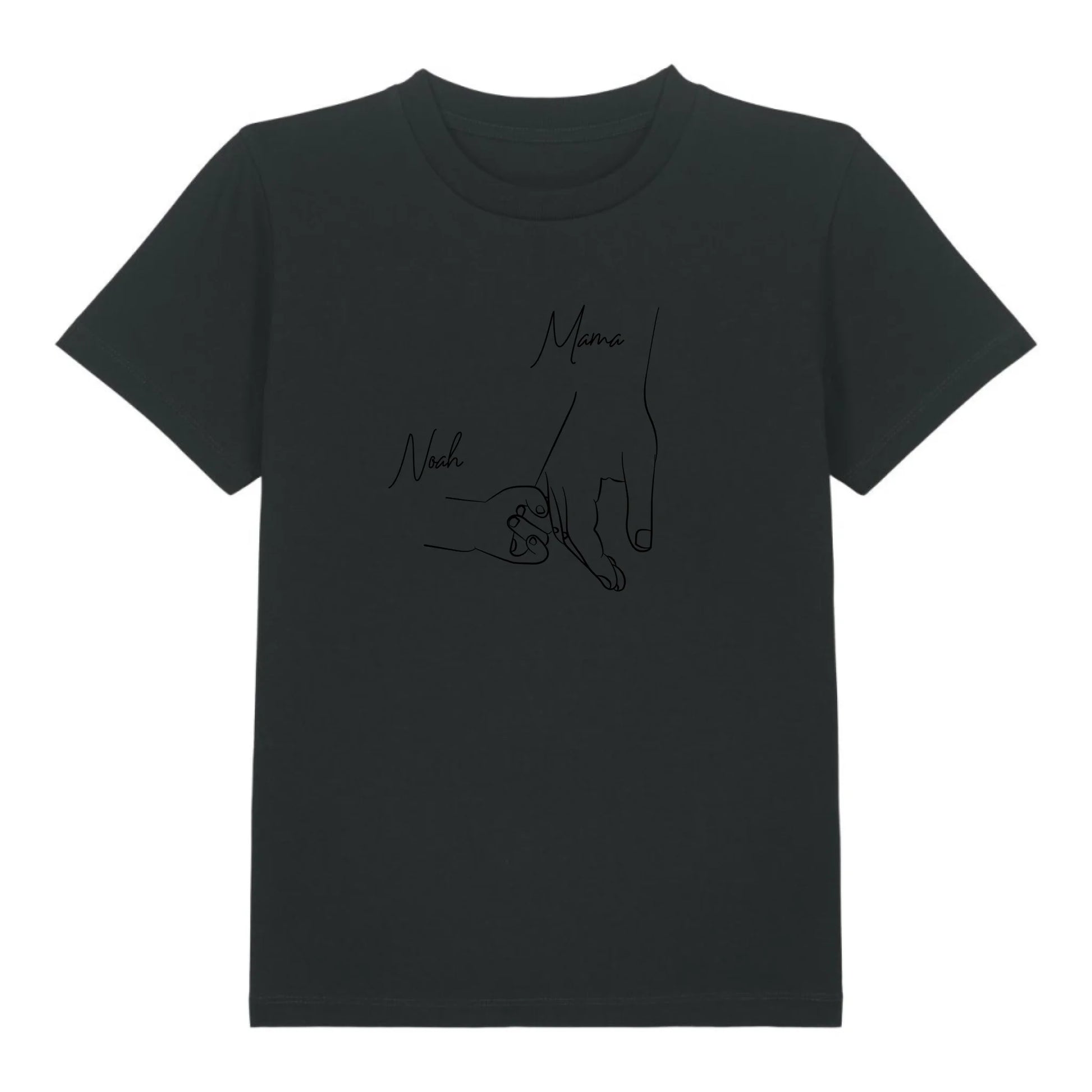 Hold my hand Mom - Bio Kinder Shirt *personalisierbar* Mini Creator Shirt 2.0 ST ST Black