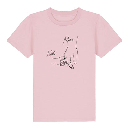 Hold my hand Mom - Bio Kinder Shirt *personalisierbar* Mini Creator Shirt 2.0 ST ST Cotton-Pink