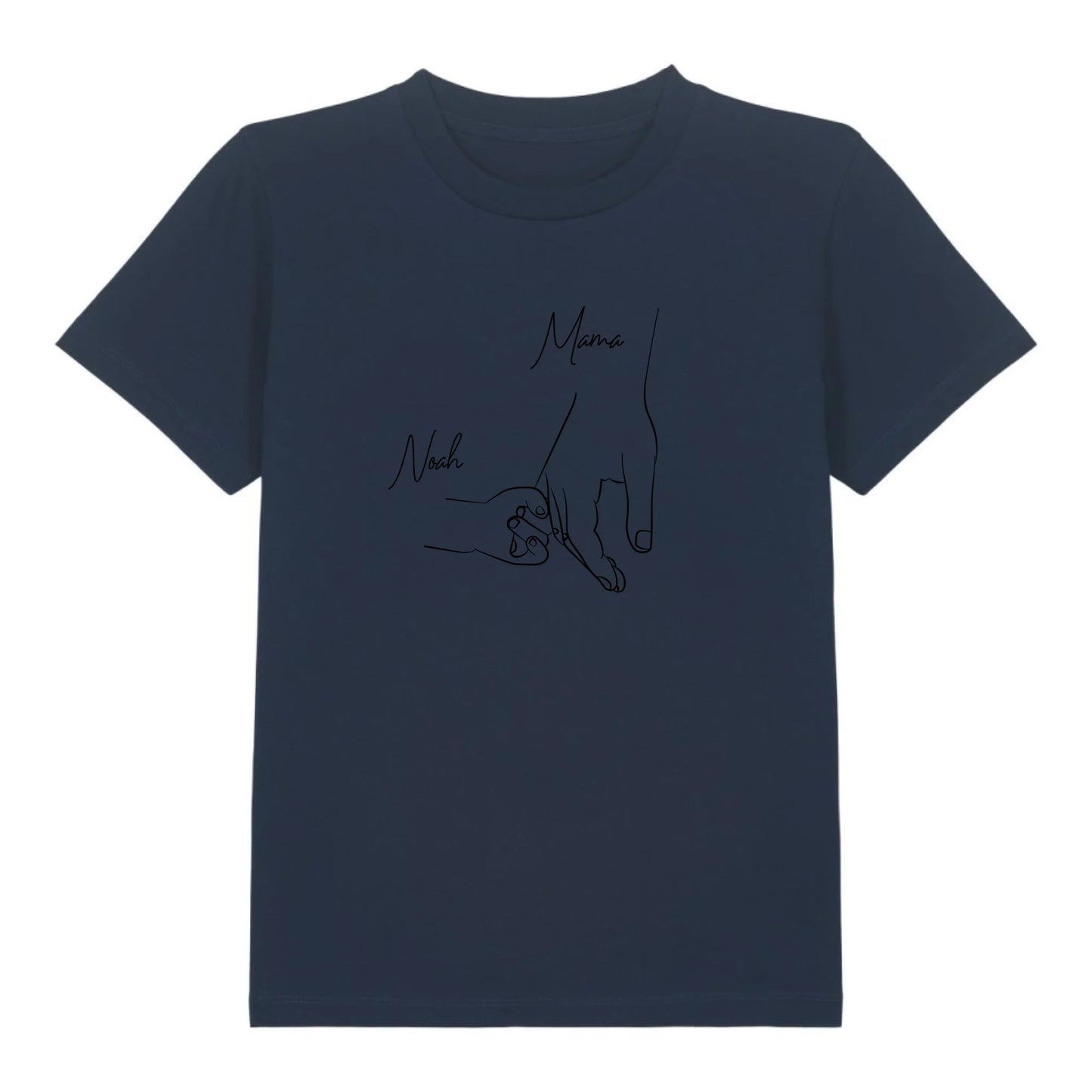 Hold my hand Mom - Bio Kinder Shirt *personalisierbar* Mini Creator Shirt 2.0 ST ST French-Navy