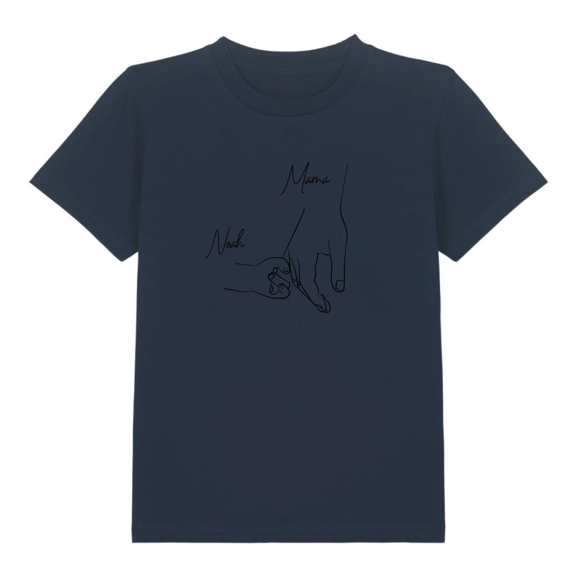 Hold my hand Mom - Bio Kinder Shirt *personalisierbar* Mini Creator Shirt 2.0 ST ST French-Navy