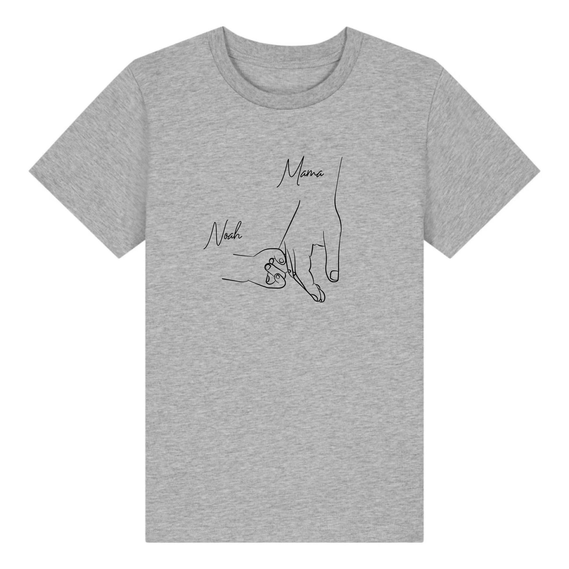 Hold my hand Mom - Bio Kinder Shirt *personalisierbar* Mini Creator Shirt 2.0 ST ST Heather-Grey