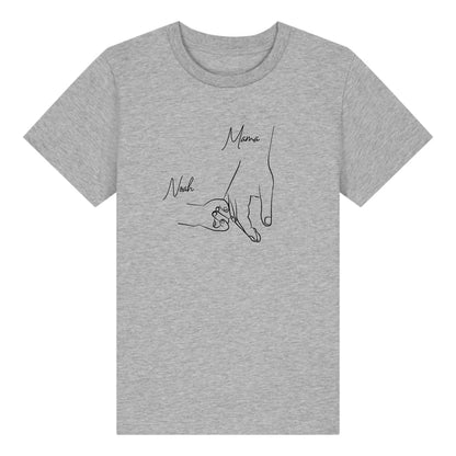 Hold my hand Mom - Bio Kinder Shirt *personalisierbar* Mini Creator Shirt 2.0 ST ST Heather-Grey