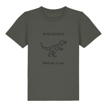 Minisaurus - Bio Kinder Shirt *personalisierbar (mit Namen)*
