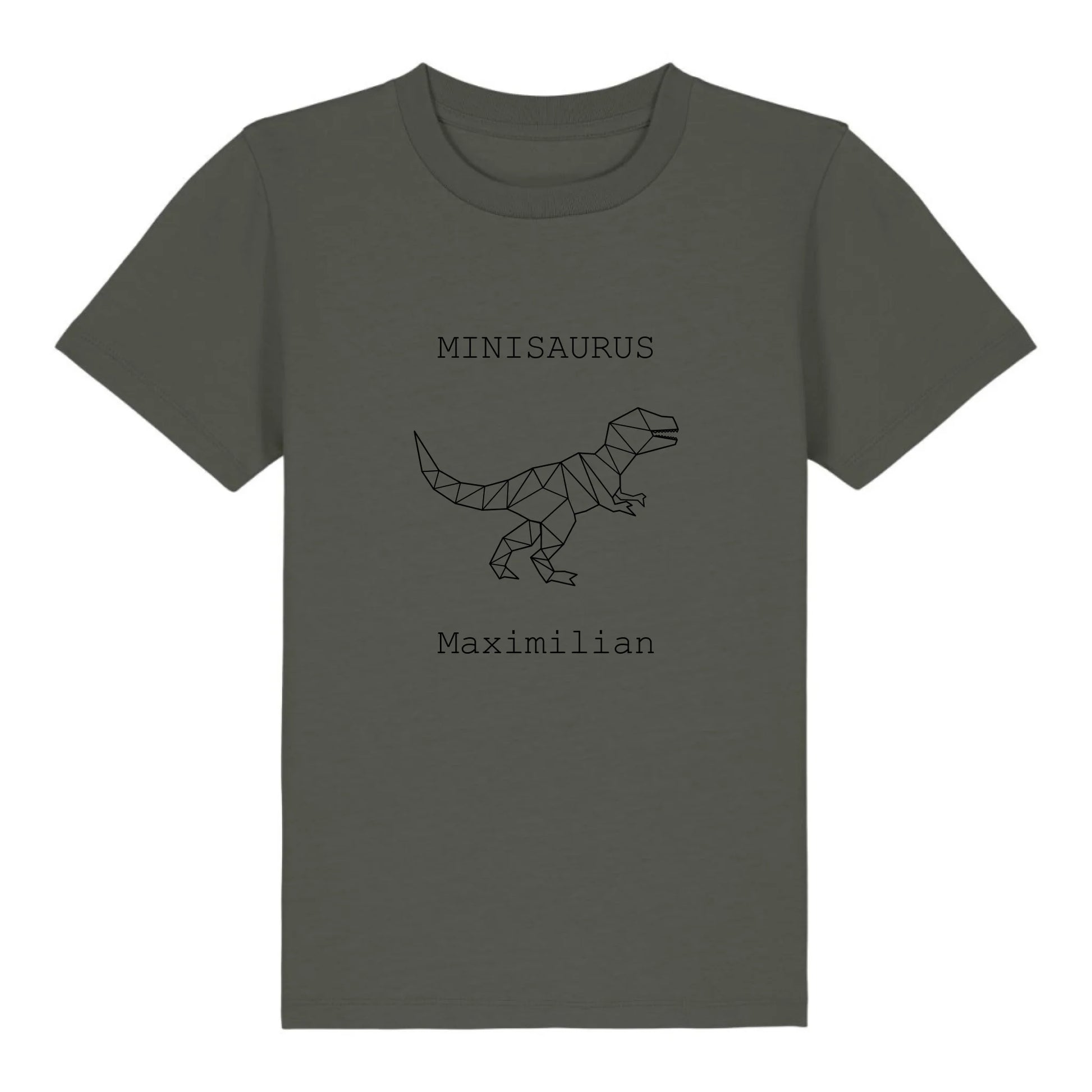 Minisaurus - Bio Kinder Shirt *personalisierbar (mit Namen)* Mini Creator Shirt 2.0 ST ST Khaki