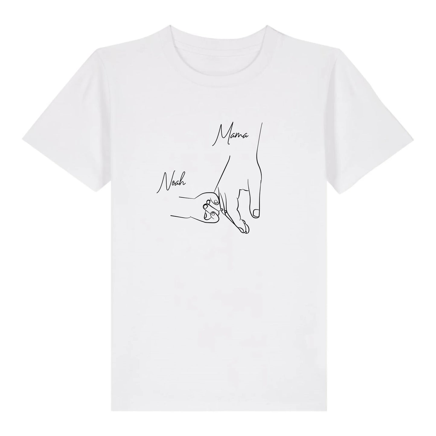 Hold my hand Mom - Bio Kinder Shirt *personalisierbar* Mini Creator Shirt 2.0 ST ST White