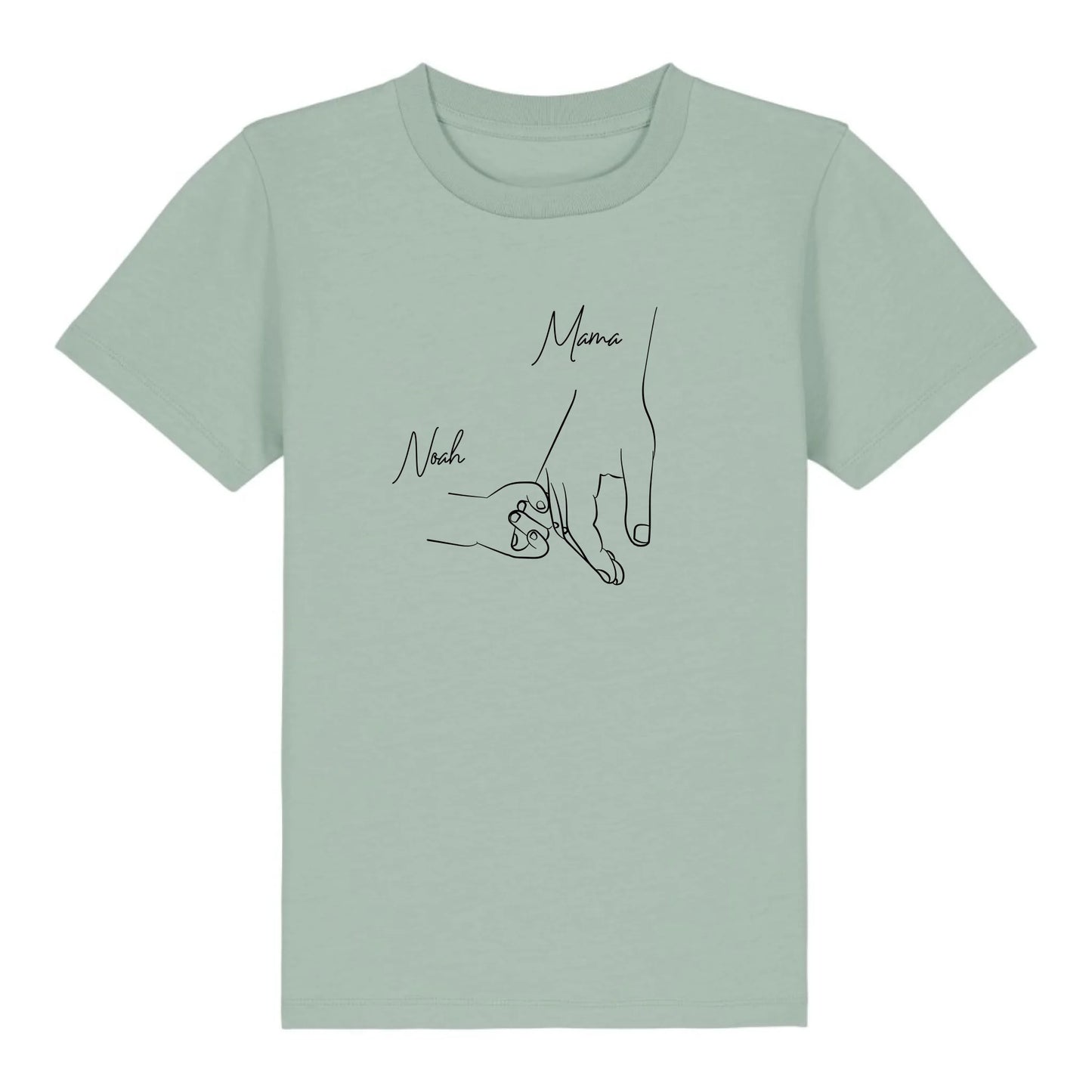 Hold my hand Mom - Bio Kinder Shirt *personalisierbar* Mini Creator Shirt 2.0 ST ST Aloe