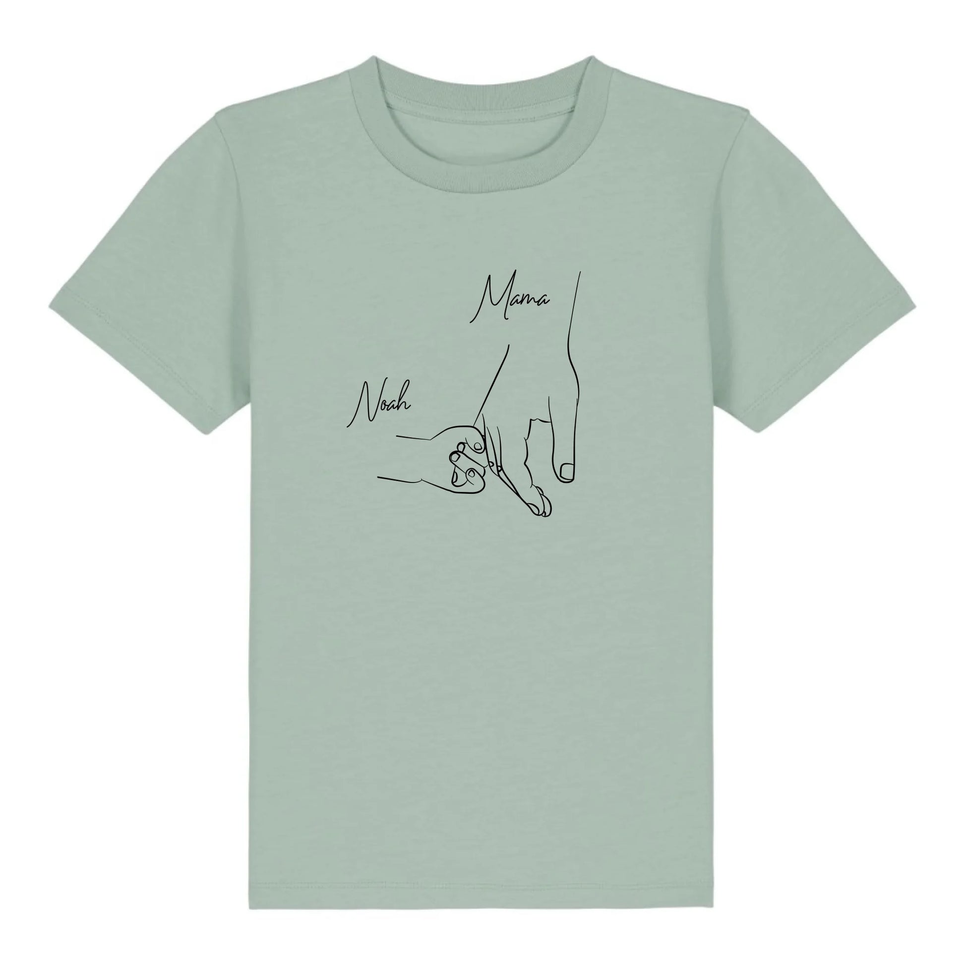 Hold my hand Mom - Bio Kinder Shirt *personalisierbar* Mini Creator Shirt 2.0 ST ST Aloe