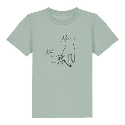 Hold my hand Mom - Bio Kinder Shirt *personalisierbar* Mini Creator Shirt 2.0 ST ST Aloe