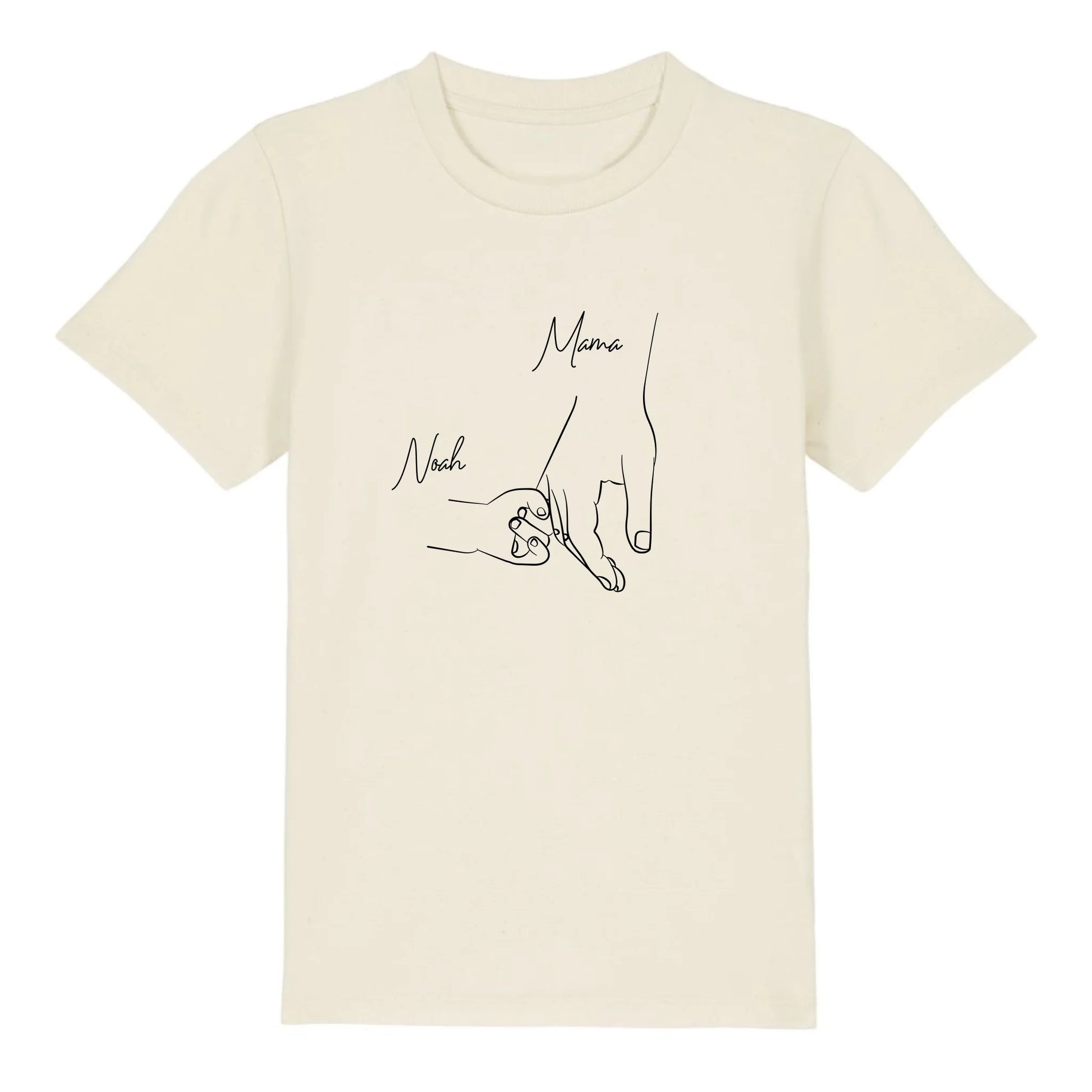 Hold my hand Mom - Bio Kinder Shirt *personalisierbar* Mini Creator Shirt 2.0 ST ST Natural-Raw