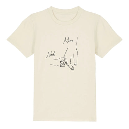 Hold my hand Mom - Bio Kinder Shirt *personalisierbar* Mini Creator Shirt 2.0 ST ST Natural-Raw