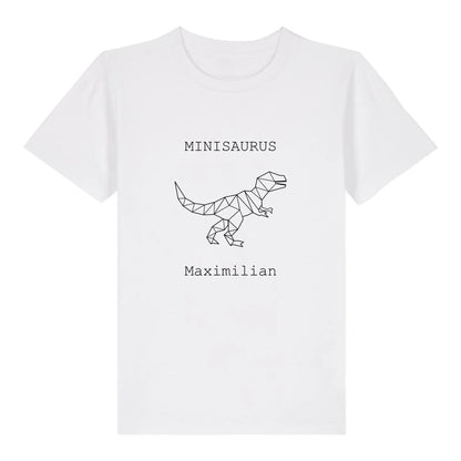 Minisaurus - Bio Kinder Shirt *personalisierbar (mit Namen)* Mini Creator Shirt 2.0 ST ST White