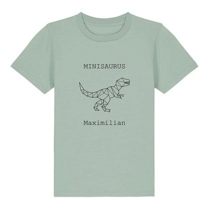 Minisaurus - Bio Kinder Shirt *personalisierbar (mit Namen)* Mini Creator Shirt 2.0 ST ST Aloe