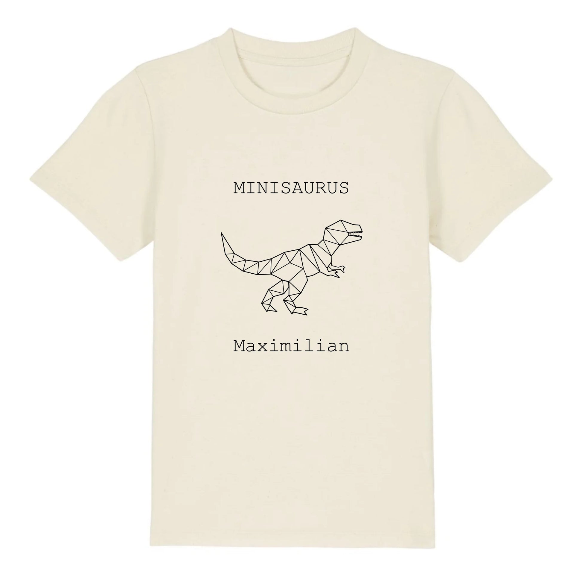 Minisaurus - Bio Kinder Shirt *personalisierbar (mit Namen)* Mini Creator Shirt 2.0 ST ST Natural-Raw