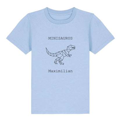 Minisaurus - Bio Kinder Shirt *personalisierbar (mit Namen)* Mini Creator Shirt 2.0 ST ST Blue-Soul