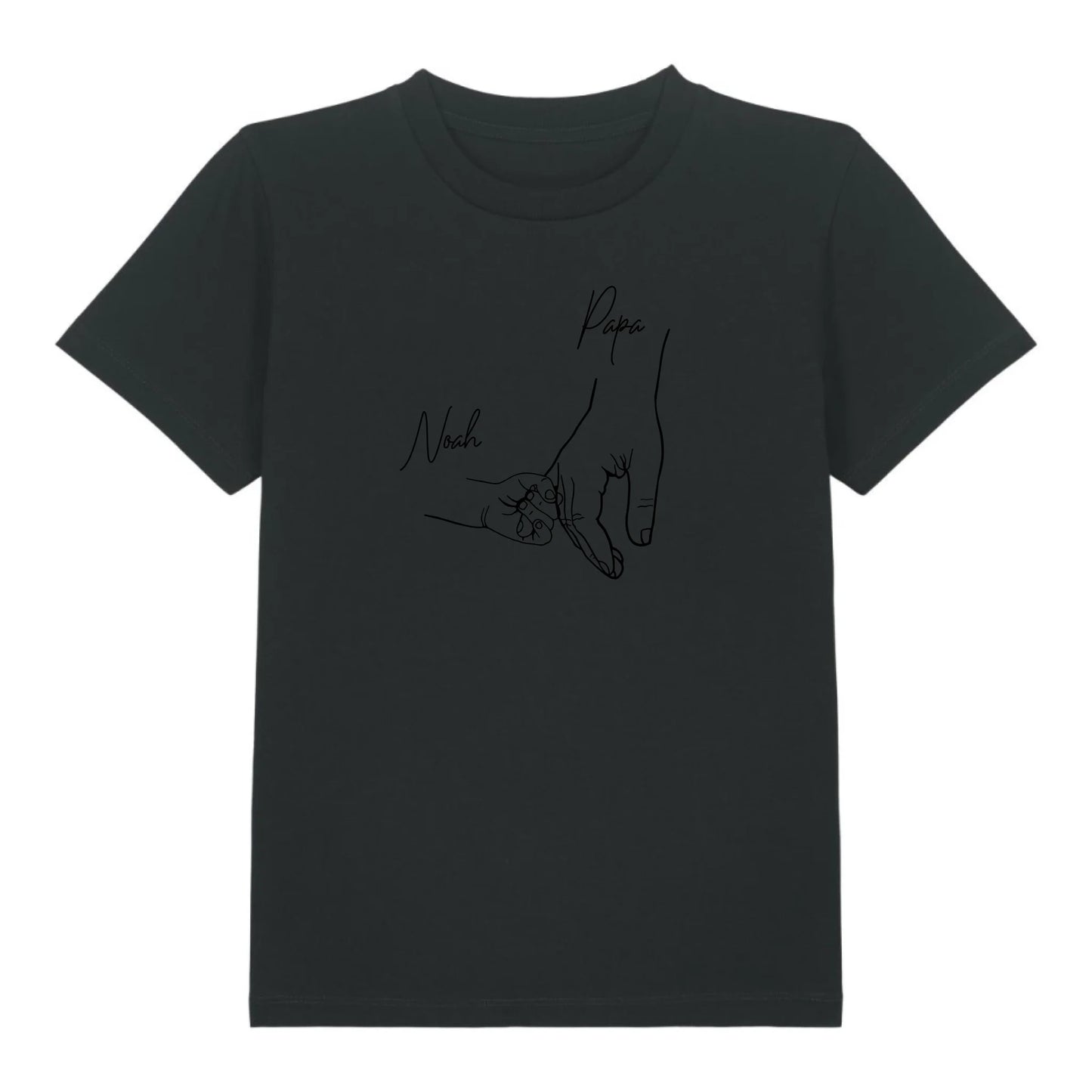 Hold my hand Dad - Bio Kinder Shirt *personalisierbar* Mini Creator Shirt 2.0 ST ST Black