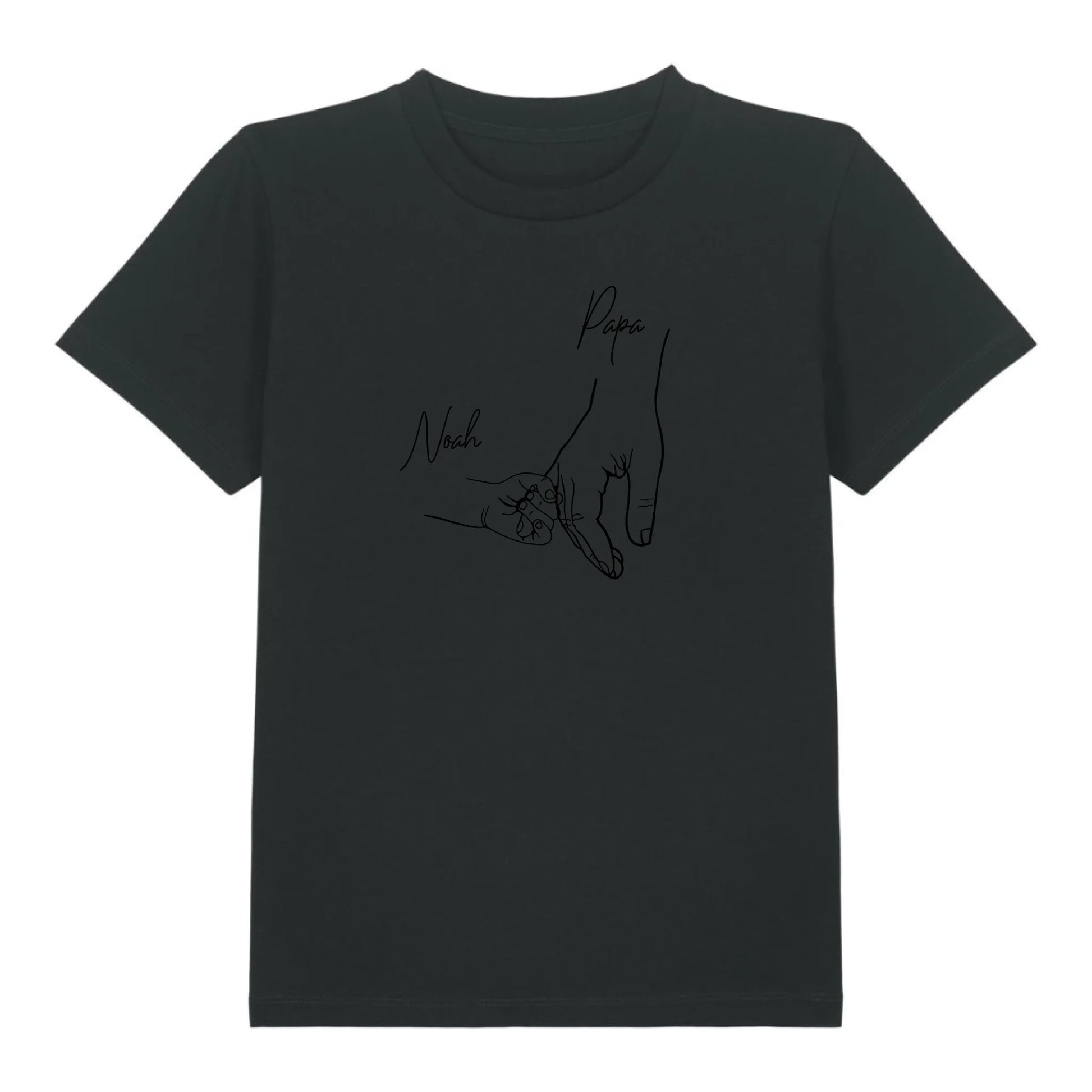 Hold my hand Dad - Bio Kinder Shirt *personalisierbar* Mini Creator Shirt 2.0 ST ST Black