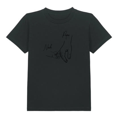 Hold my hand Dad - Bio Kinder Shirt *personalisierbar* Mini Creator Shirt 2.0 ST ST Black