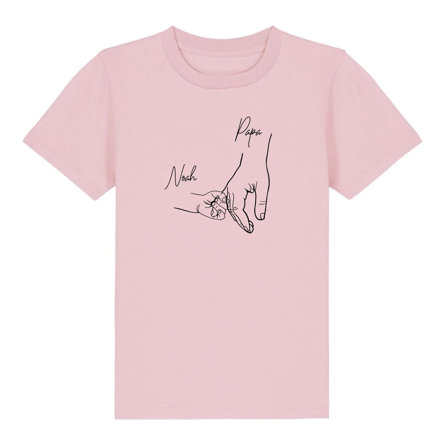 Hold my hand Dad - Bio Kinder Shirt *personalisierbar* Mini Creator Shirt 2.0 ST ST Cotton-Pink