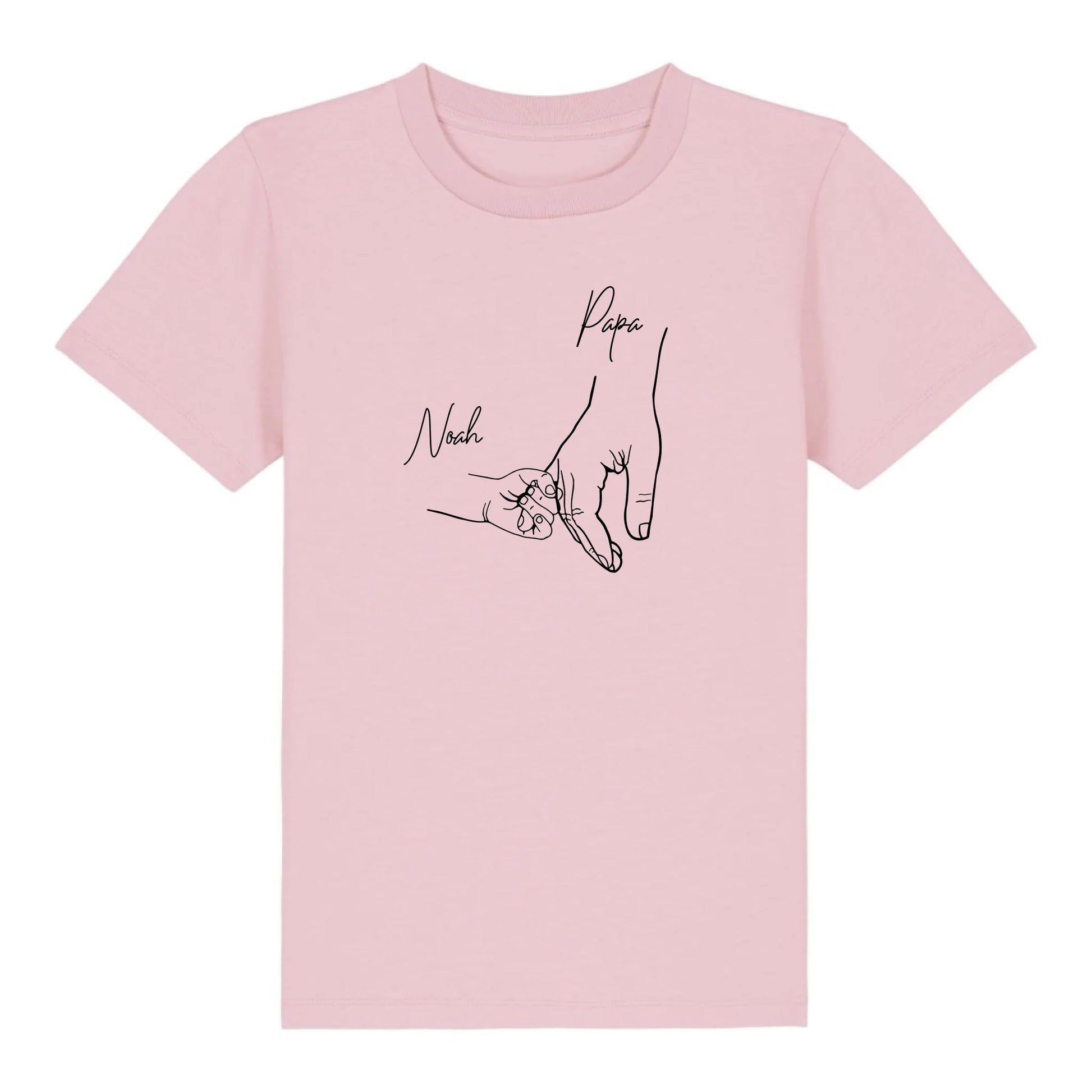 Hold my hand Dad - Bio Kinder Shirt *personalisierbar* Mini Creator Shirt 2.0 ST ST Cotton-Pink
