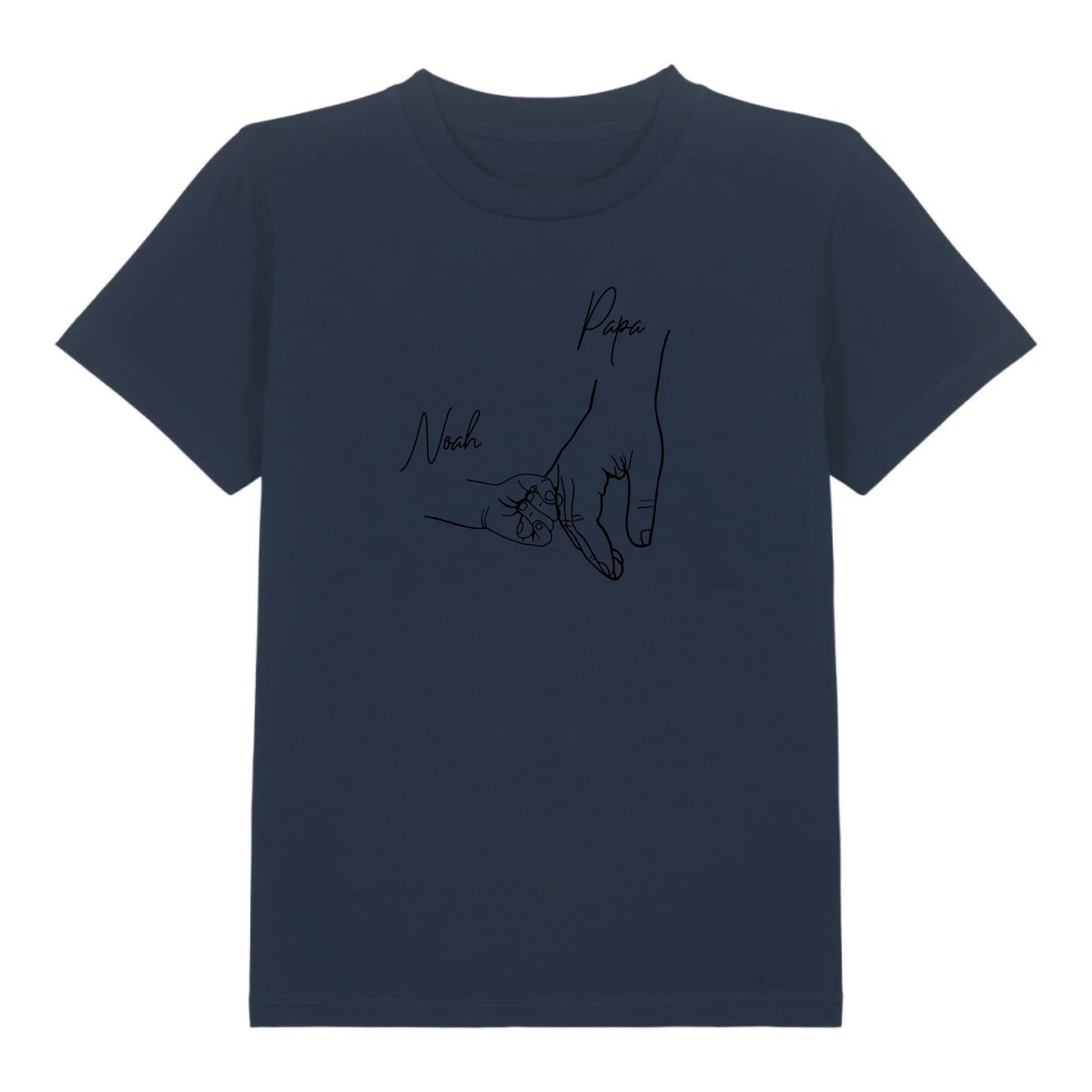 Hold my hand Dad - Bio Kinder Shirt *personalisierbar* Mini Creator Shirt 2.0 ST ST French-Navy