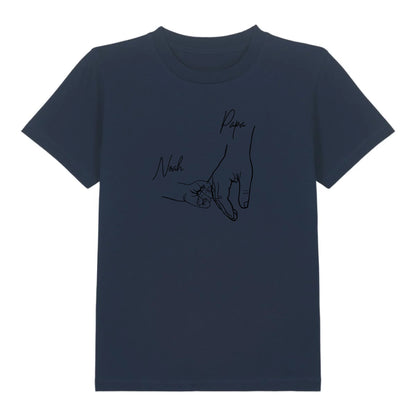 Hold my hand Dad - Bio Kinder Shirt *personalisierbar* Mini Creator Shirt 2.0 ST ST French-Navy