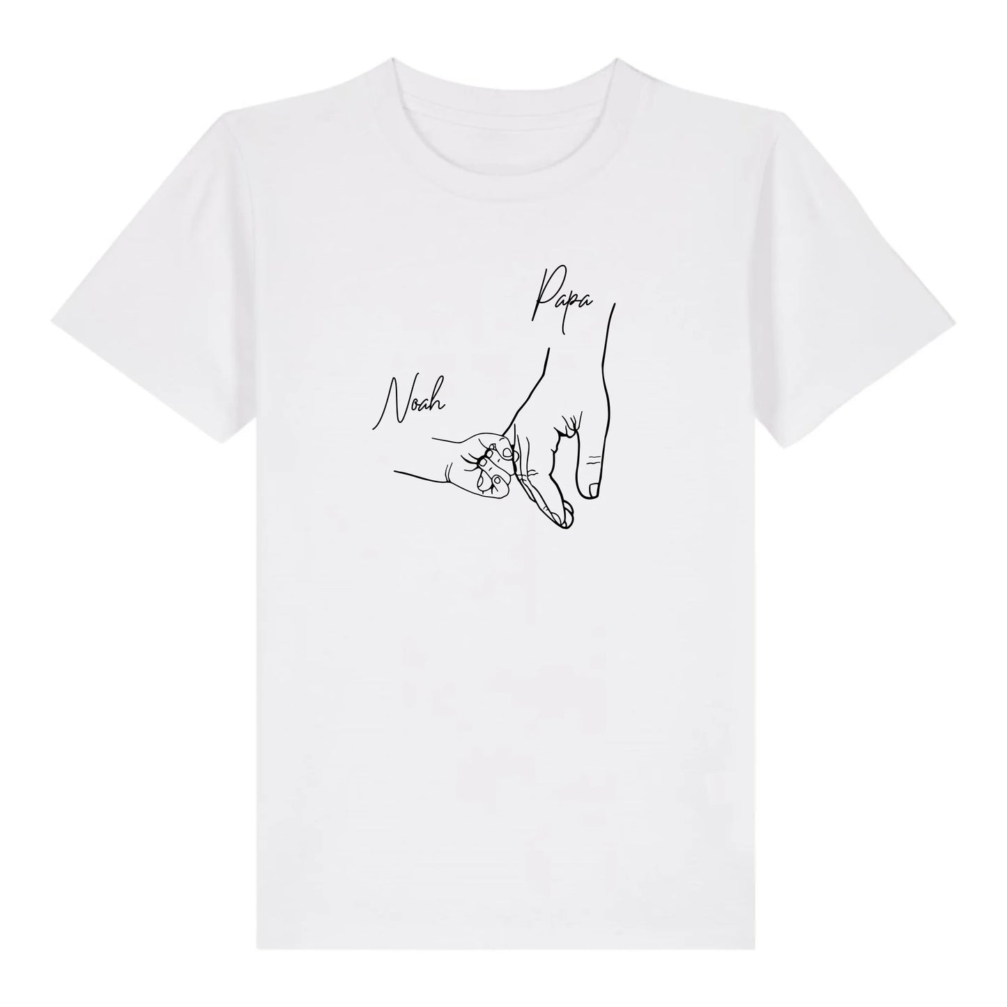 Hold my hand Dad - Bio Kinder Shirt *personalisierbar* Mini Creator Shirt 2.0 ST ST White
