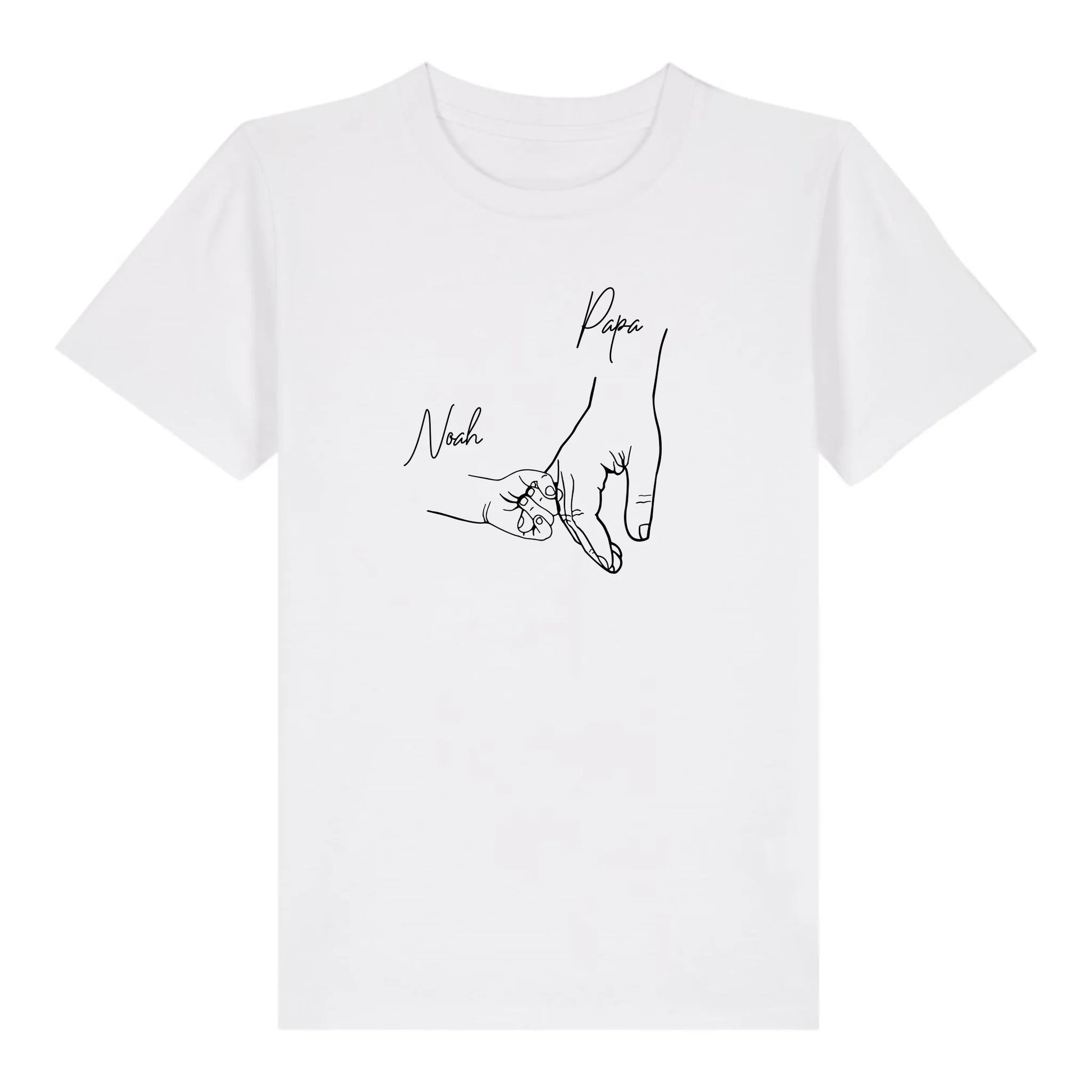 Hold my hand Dad - Bio Kinder Shirt *personalisierbar* Mini Creator Shirt 2.0 ST ST White