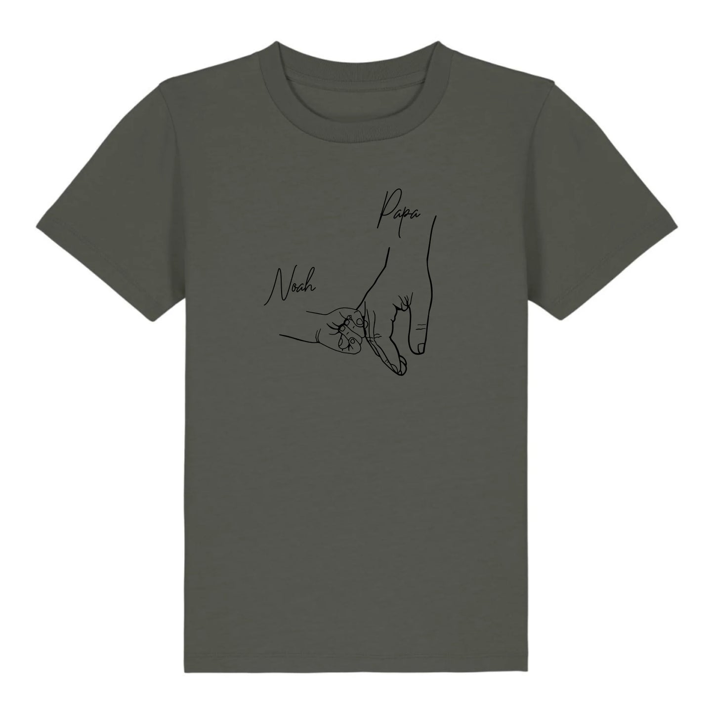 Hold my hand Dad - Bio Kinder Shirt *personalisierbar* Mini Creator Shirt 2.0 ST ST Khaki