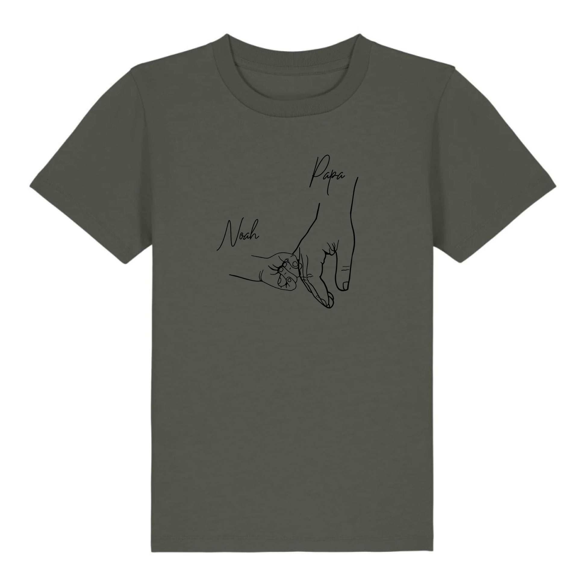 Hold my hand Dad - Bio Kinder Shirt *personalisierbar* Mini Creator Shirt 2.0 ST ST Khaki