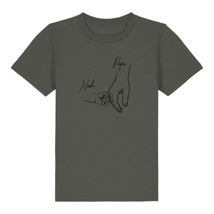 Hold my hand Dad - Bio Kinder Shirt *personalisierbar* Mini Creator Shirt 2.0 ST ST Khaki