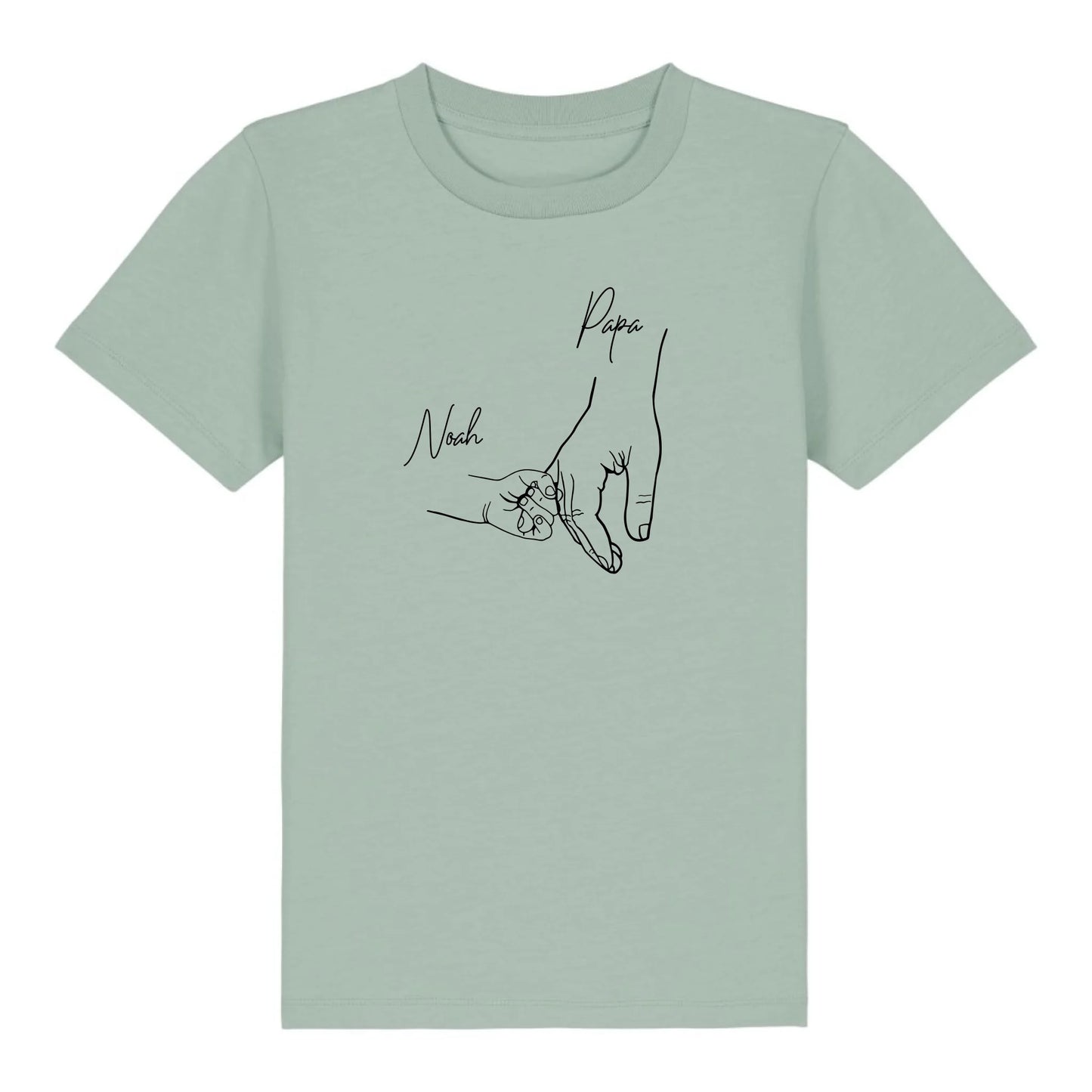 Hold my hand Dad - Bio Kinder Shirt *personalisierbar* Mini Creator Shirt 2.0 ST ST Aloe