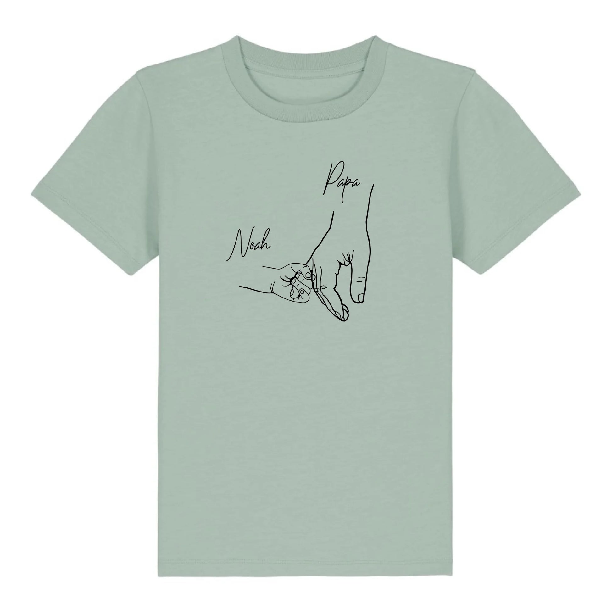 Hold my hand Dad - Bio Kinder Shirt *personalisierbar* Mini Creator Shirt 2.0 ST ST Aloe