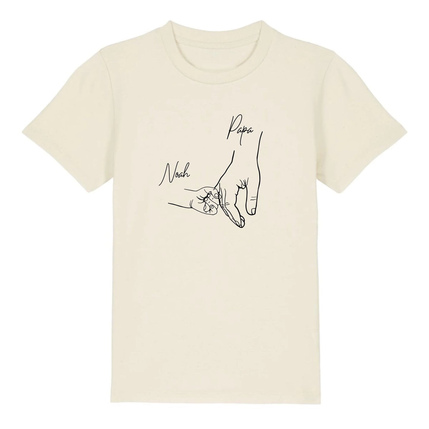 Hold my hand Dad - Bio Kinder Shirt *personalisierbar* Mini Creator Shirt 2.0 ST ST Natural-Raw