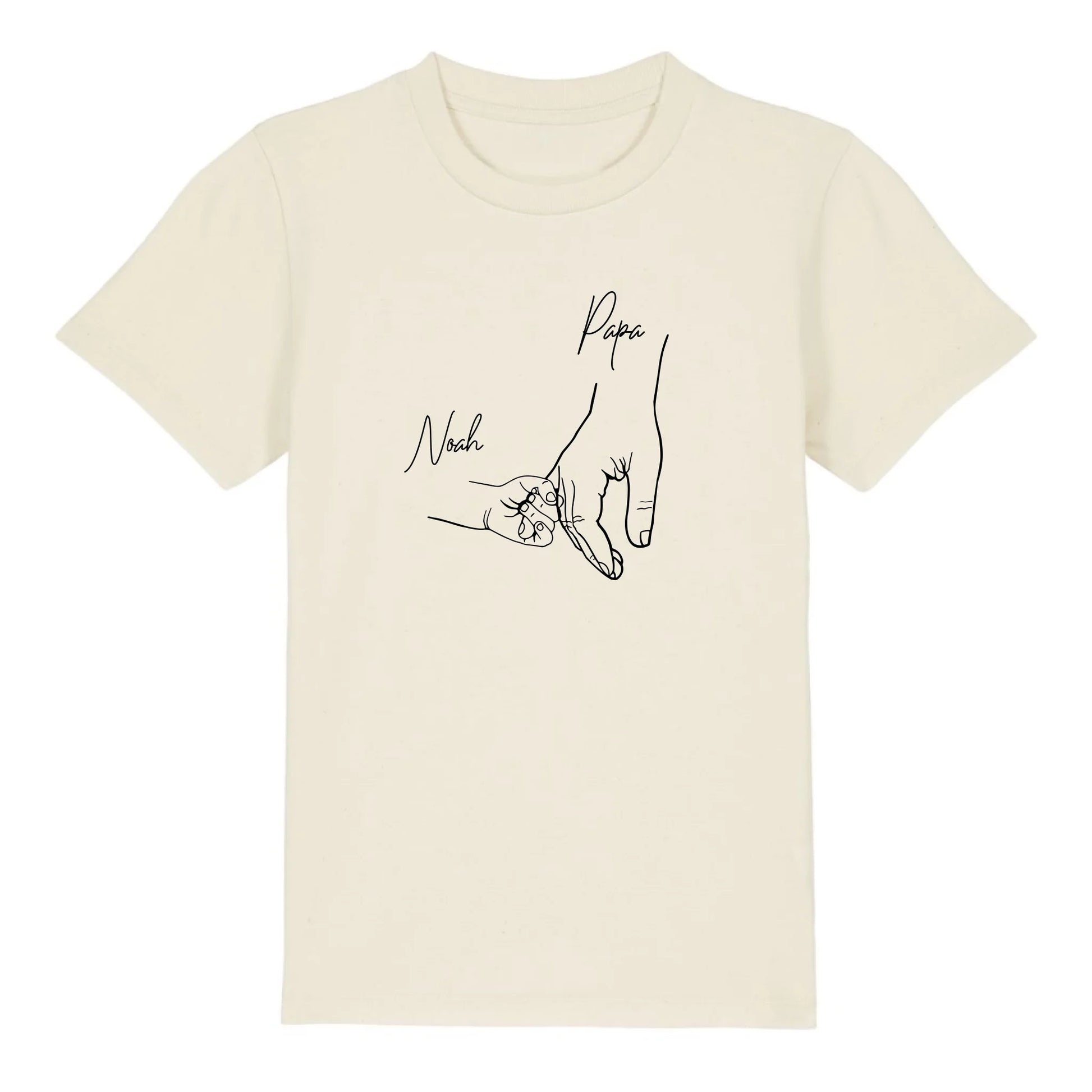 Hold my hand Dad - Bio Kinder Shirt *personalisierbar* Mini Creator Shirt 2.0 ST ST Natural-Raw