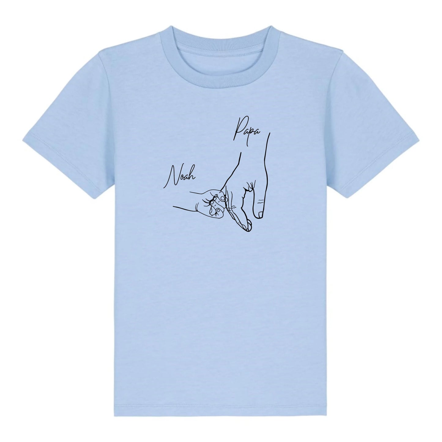Hold my hand Dad - Bio Kinder Shirt *personalisierbar* Mini Creator Shirt 2.0 ST ST Blue-Soul