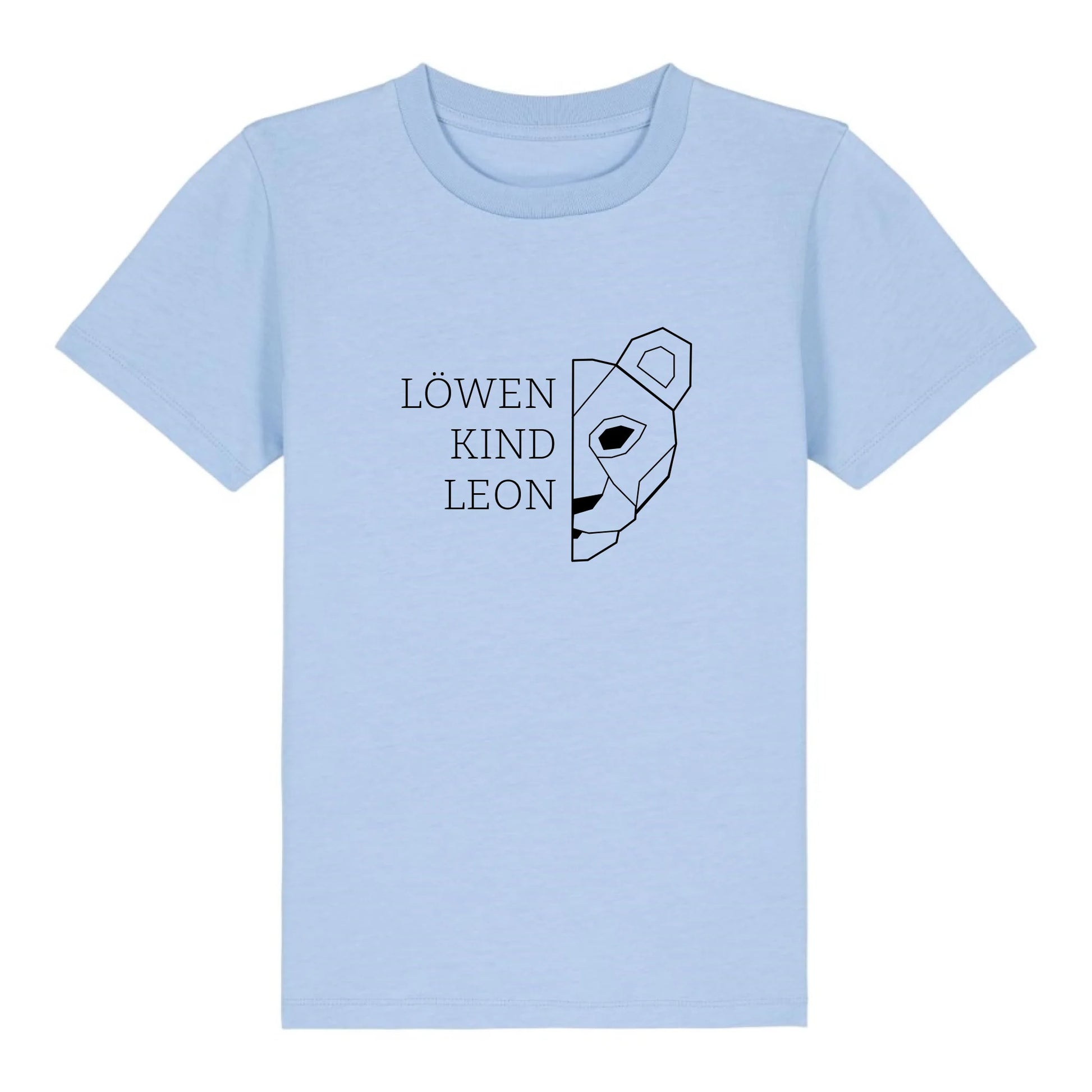 Löwen Kind - Bio Kinder Shirt *personalisierbar (mit Namen)* Mini Creator Shirt 2.0 ST ST Blue-Soul