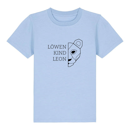 Löwen Kind - Bio Kinder Shirt *personalisierbar (mit Namen)* Mini Creator Shirt 2.0 ST ST Blue-Soul