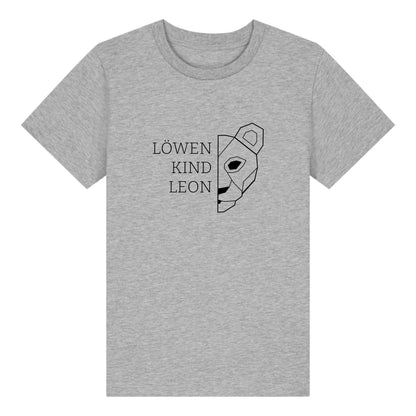 Löwen Kind - Bio Kinder Shirt *personalisierbar (mit Namen)* Mini Creator Shirt 2.0 ST ST Heather-Grey