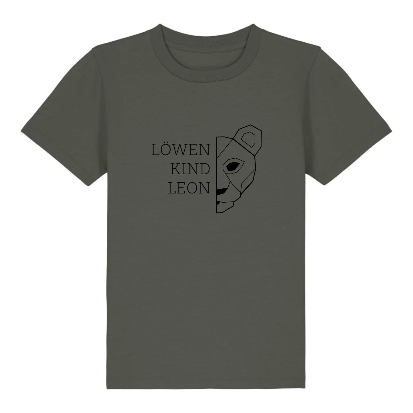 Löwen Kind - Bio Kinder Shirt *personalisierbar (mit Namen)* Mini Creator Shirt 2.0 ST ST Khaki