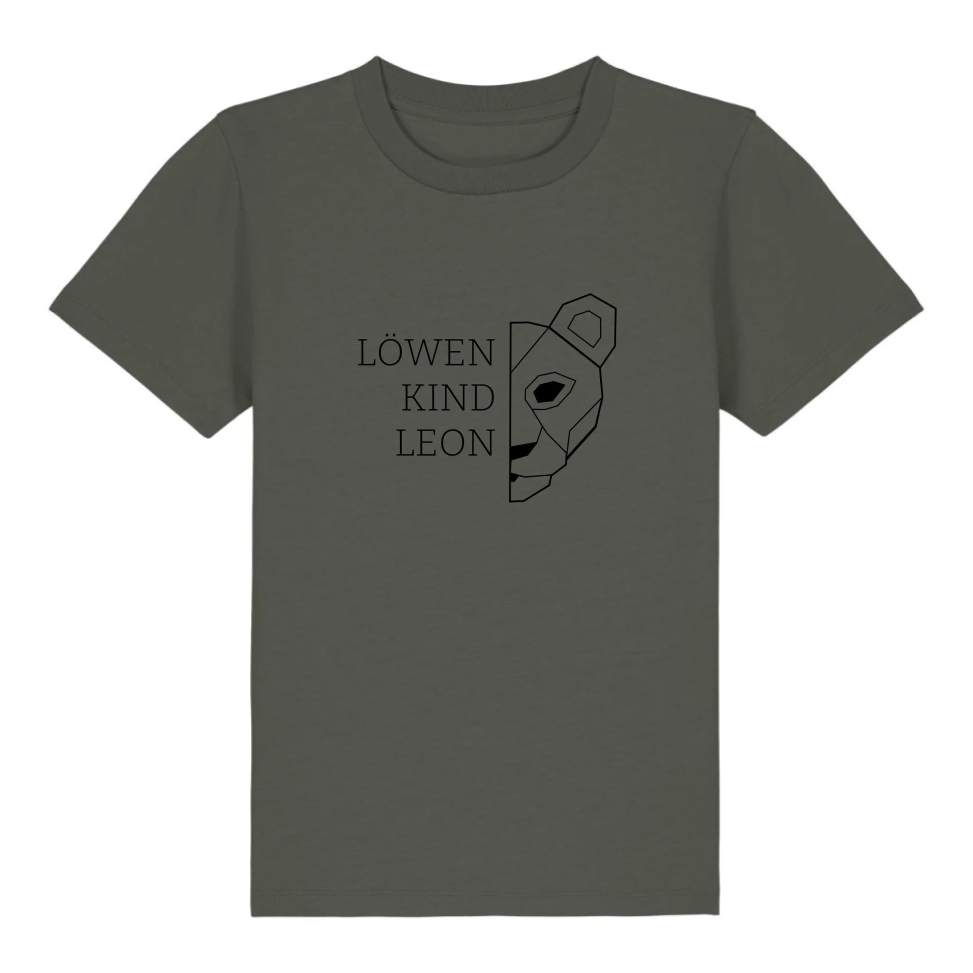 Löwen Kind - Bio Kinder Shirt *personalisierbar (mit Namen)* Mini Creator Shirt 2.0 ST ST Khaki