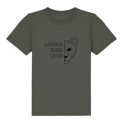 Löwen Kind - Bio Kinder Shirt *personalisierbar (mit Namen)* Mini Creator Shirt 2.0 ST ST Khaki