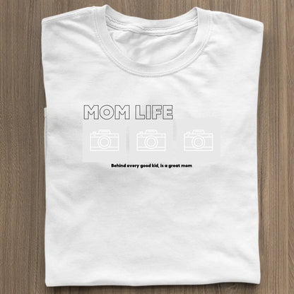 Mom Life Foto - Bio Damen Shirt *personalisierbar mit Fotos* Stella Muser Shirt ST ST White