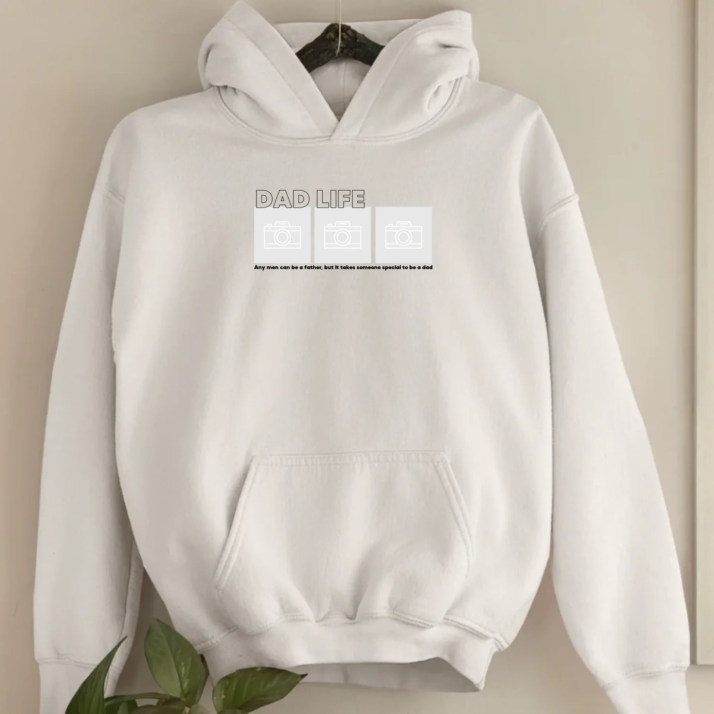 Dad Life Foto - Bio Unisex Hoodie *personalisierbar mit Fotos*