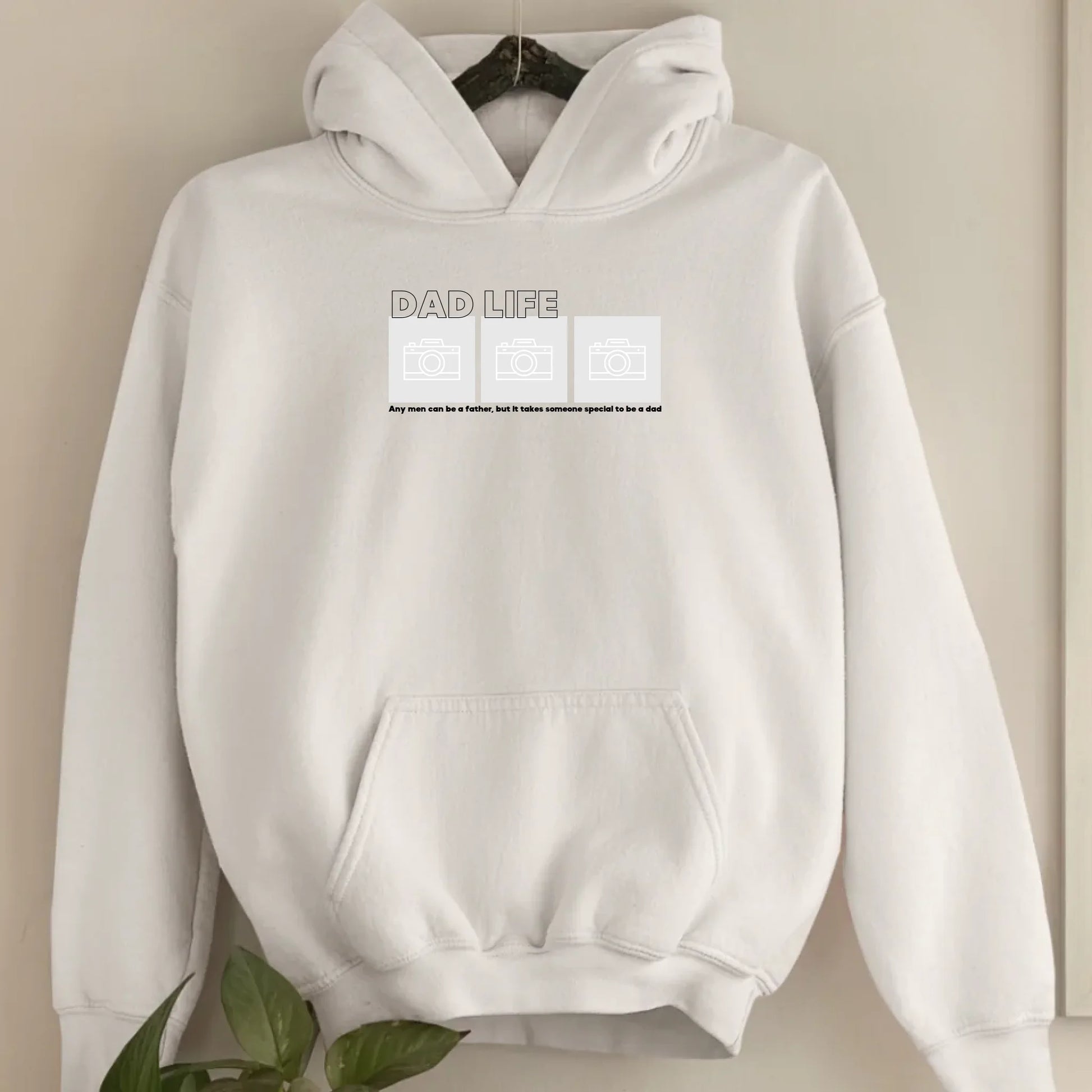 Dad Life Foto - Bio Unisex Hoodie *personalisierbar mit Fotos*