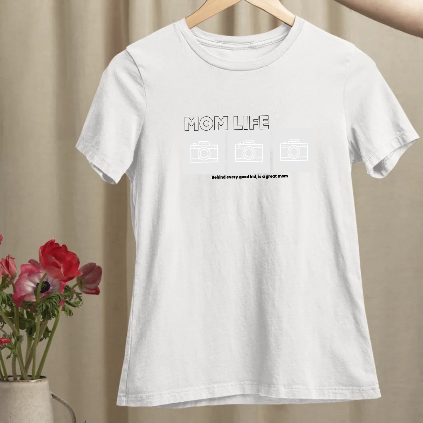 Mom Life Foto - Bio Damen Shirt *personalisierbar mit Fotos*